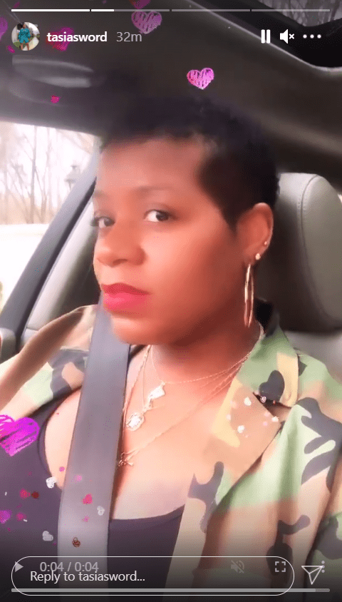 Fantasia Barrino takes a cute selfie wearing a camo jacket while seated in her car. | Photo: Instagram/Tasiasword