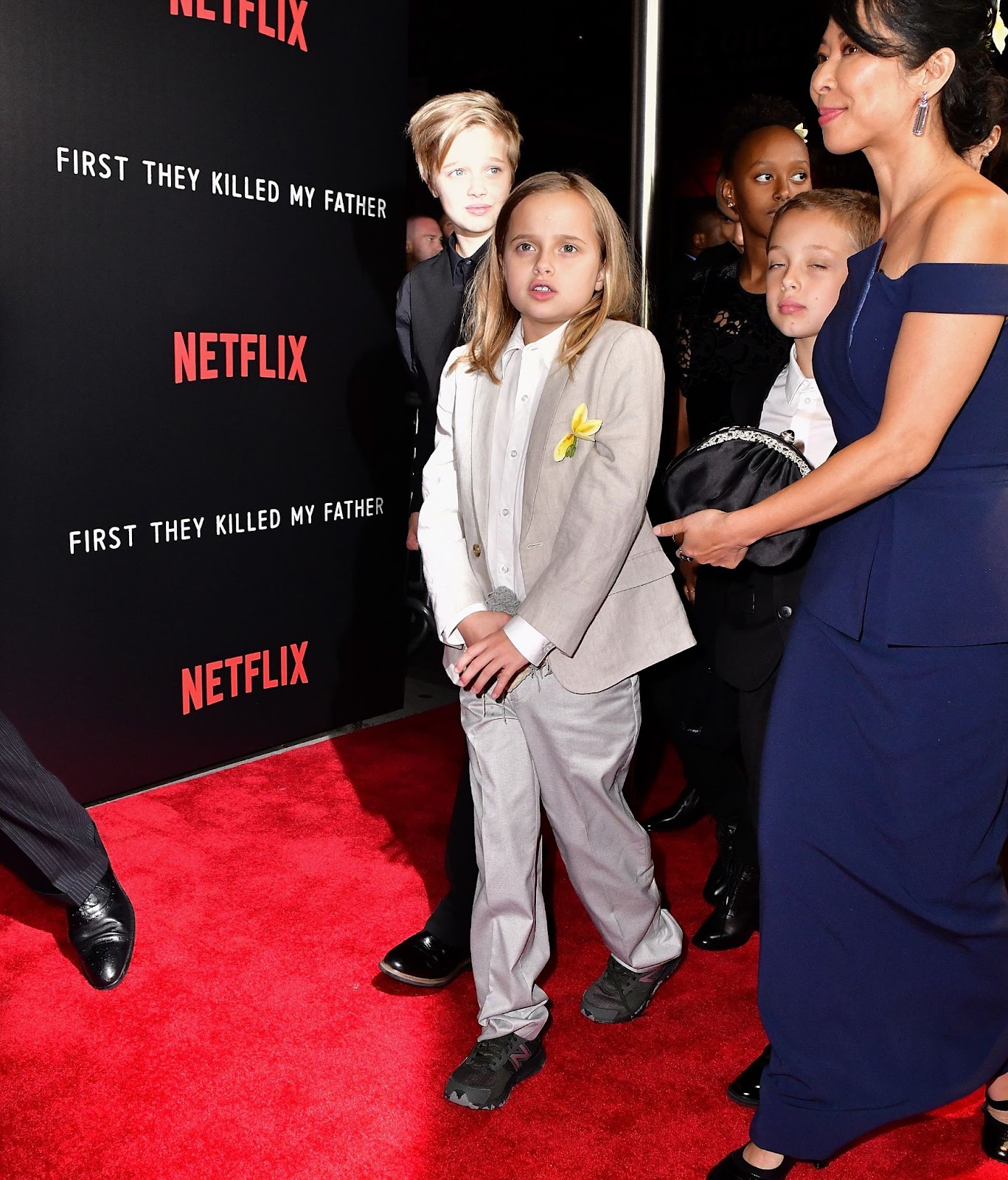 Vivienne Jolie-Pitt at the premiere of "First They Killed My Father" on September 14, 2017, in New York. | Source: Getty Images