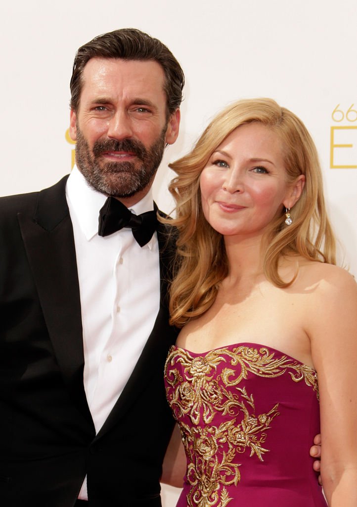  Jon Hamm and actress Jennifer Westfeldt attend the 66th Annual Primetime Emmy Awards held at Nokia Theatre L.A. Live on August 25, 2014 | Photo: Getty Images