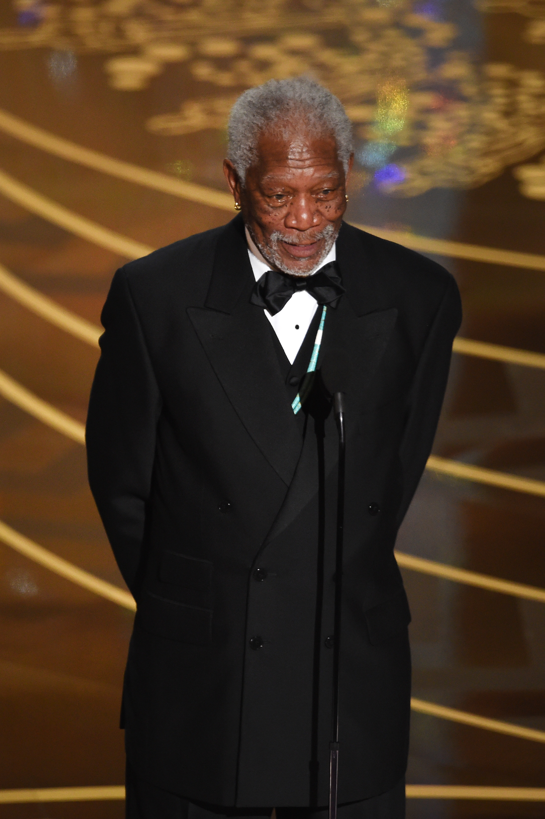 Morgan Freeman at the 88th Annual Academy Awards in Hollywood, California on February 28, 2016 | Source: Getty Images