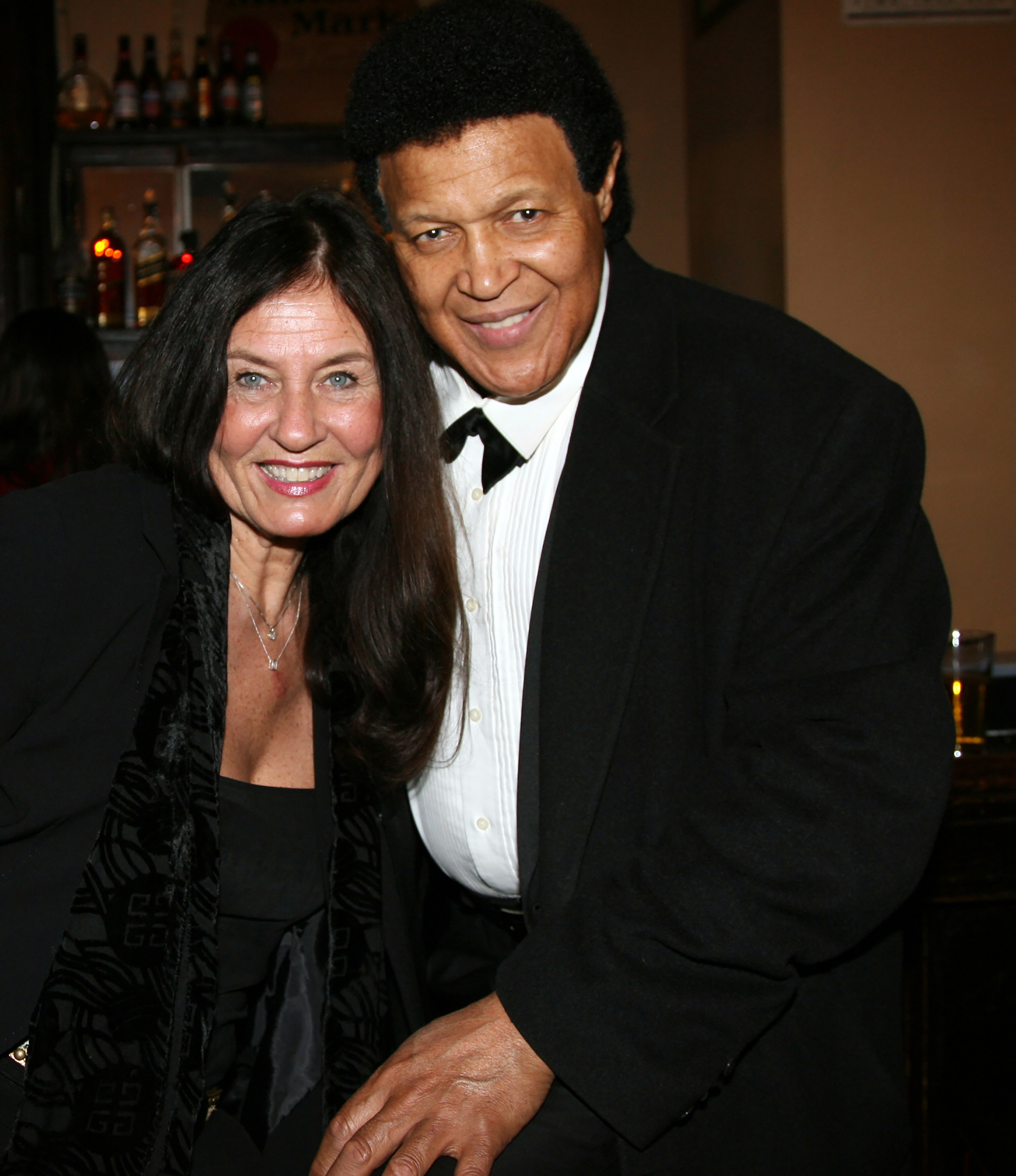 Catharina Lodders and Chubby Checker during his concert at The Cutting Room on March 6, 2008, in New York City. | Source: Getty Images