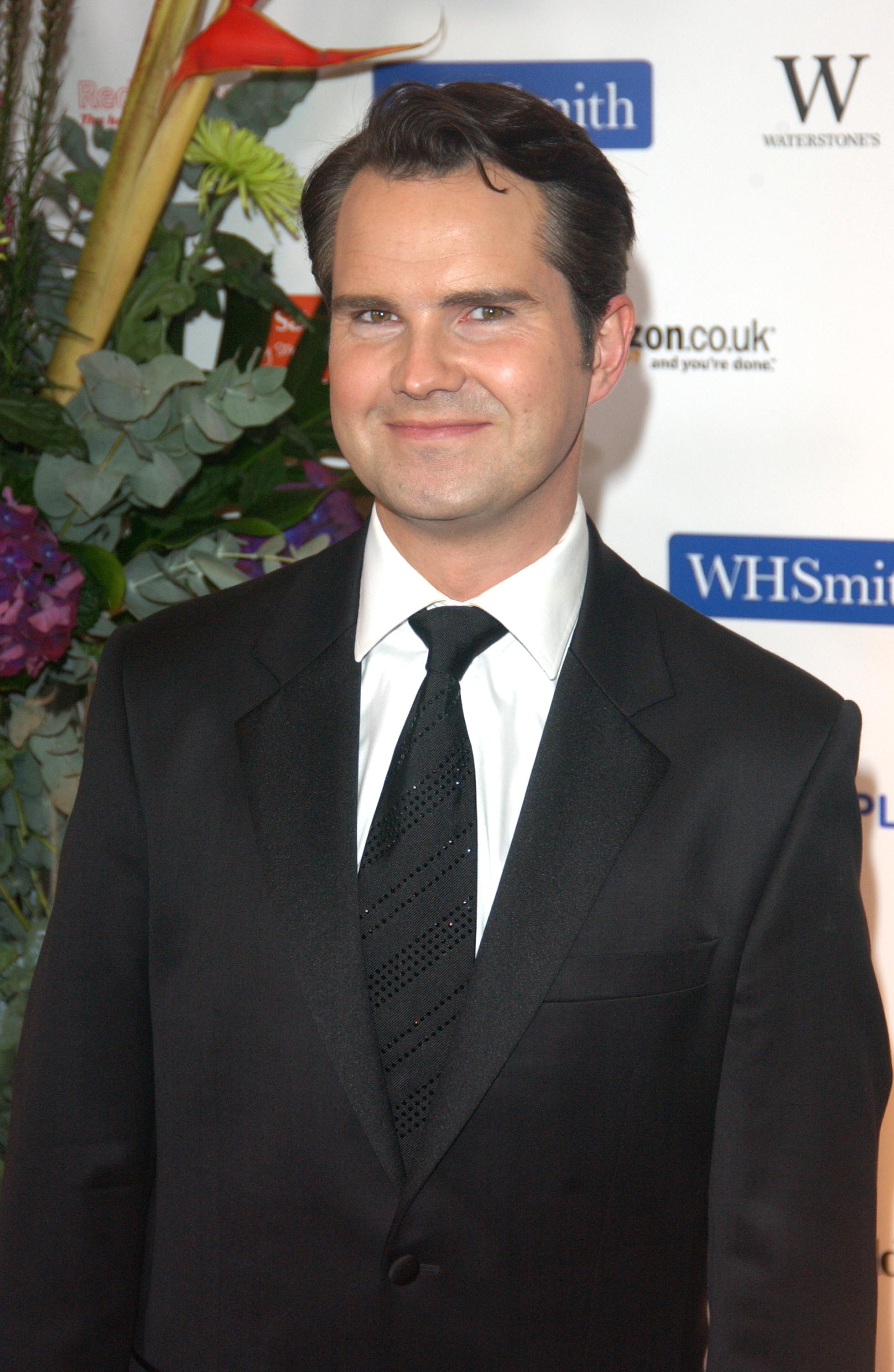 Jimmy Carr arrives at the British Book Awards at Grosvenor House Hotel on 29 March 2006 in London, England. | Source: Getty Images
