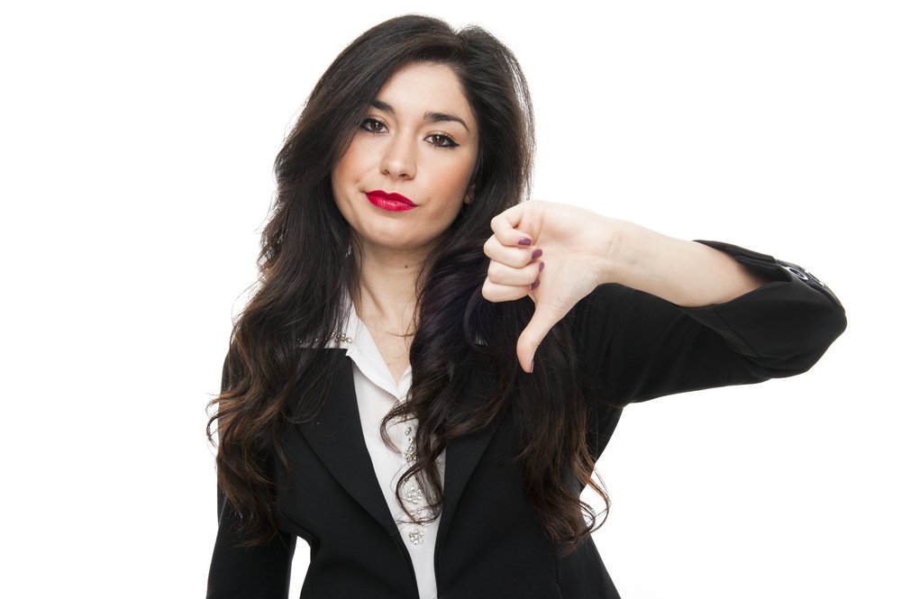 A picture of a young woman saying no. | Photo:Shutterstock