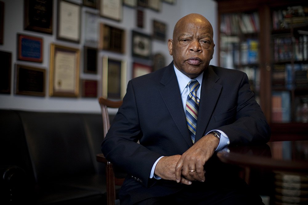 John Lewis (D-GA) is photographed in his office in the Canon House office building on March 17, 2009 in Washington, D.C.  I Image: Getty Images.