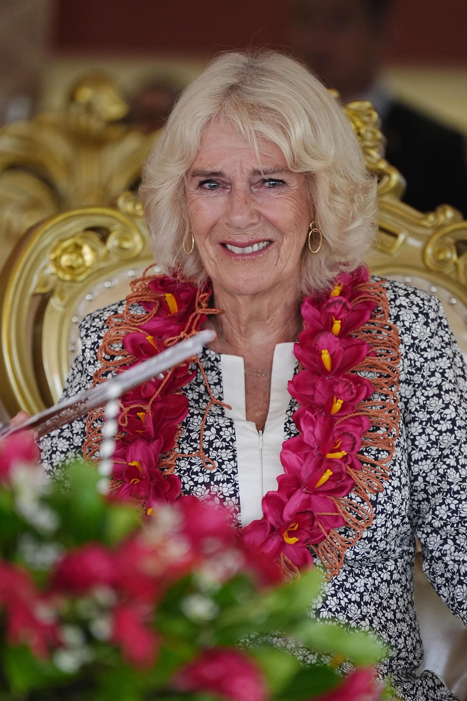 Queen Camilla in Samoa in October 2024 | Source: Getty Images