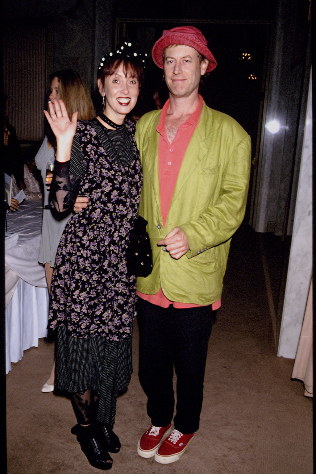 Shelley Duvall posing with someone at the Vision Awards in 1993. | Source: Getty Images