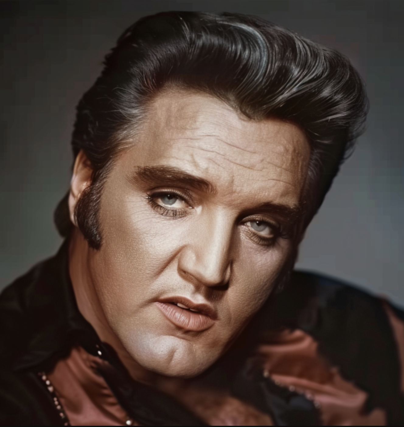 AI image of Elvis Presley in old age | Source: Midjourney