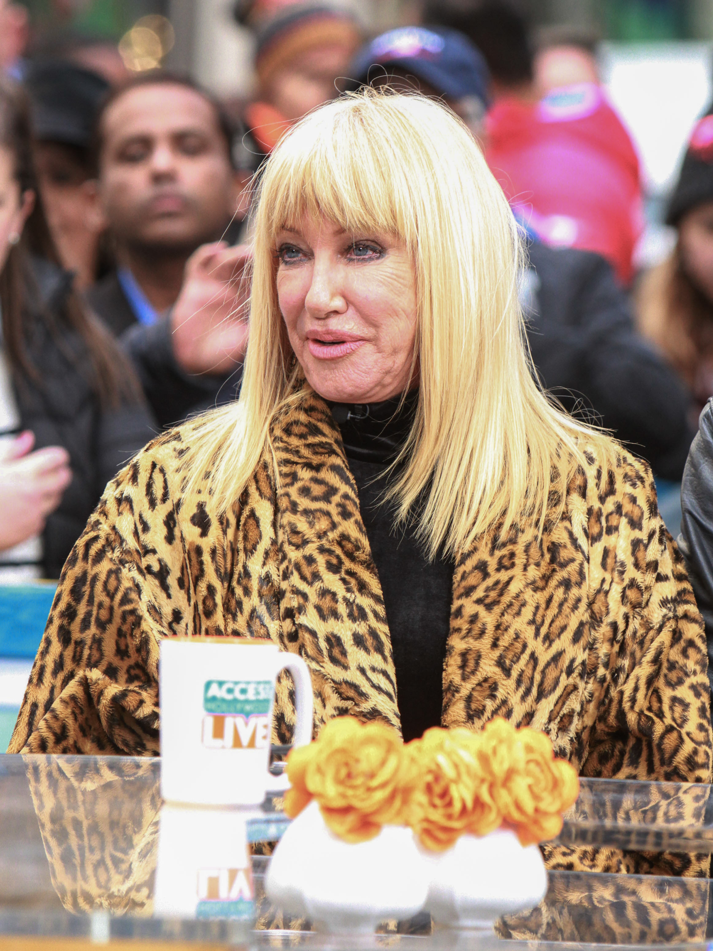 Suzanne Somers at 'Access Hollywood' on November 16, 2017 in New York City | Source: Getty Images
