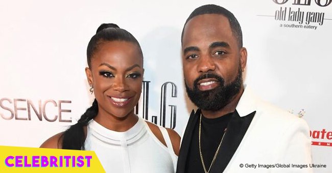 Kandi Burruss and Todd Tucker support little son Ace during swimming ...