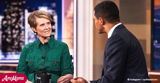 Cynthia Nixon reveals her eldest child is transgender and shares sweet photo taken with him
