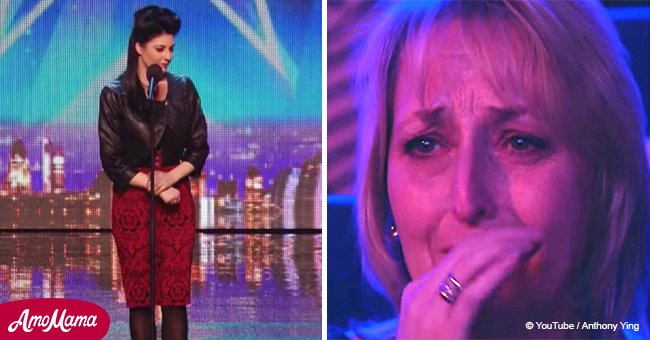 Singer felt herself getting nervous before an audition. But wait until she starts to sing