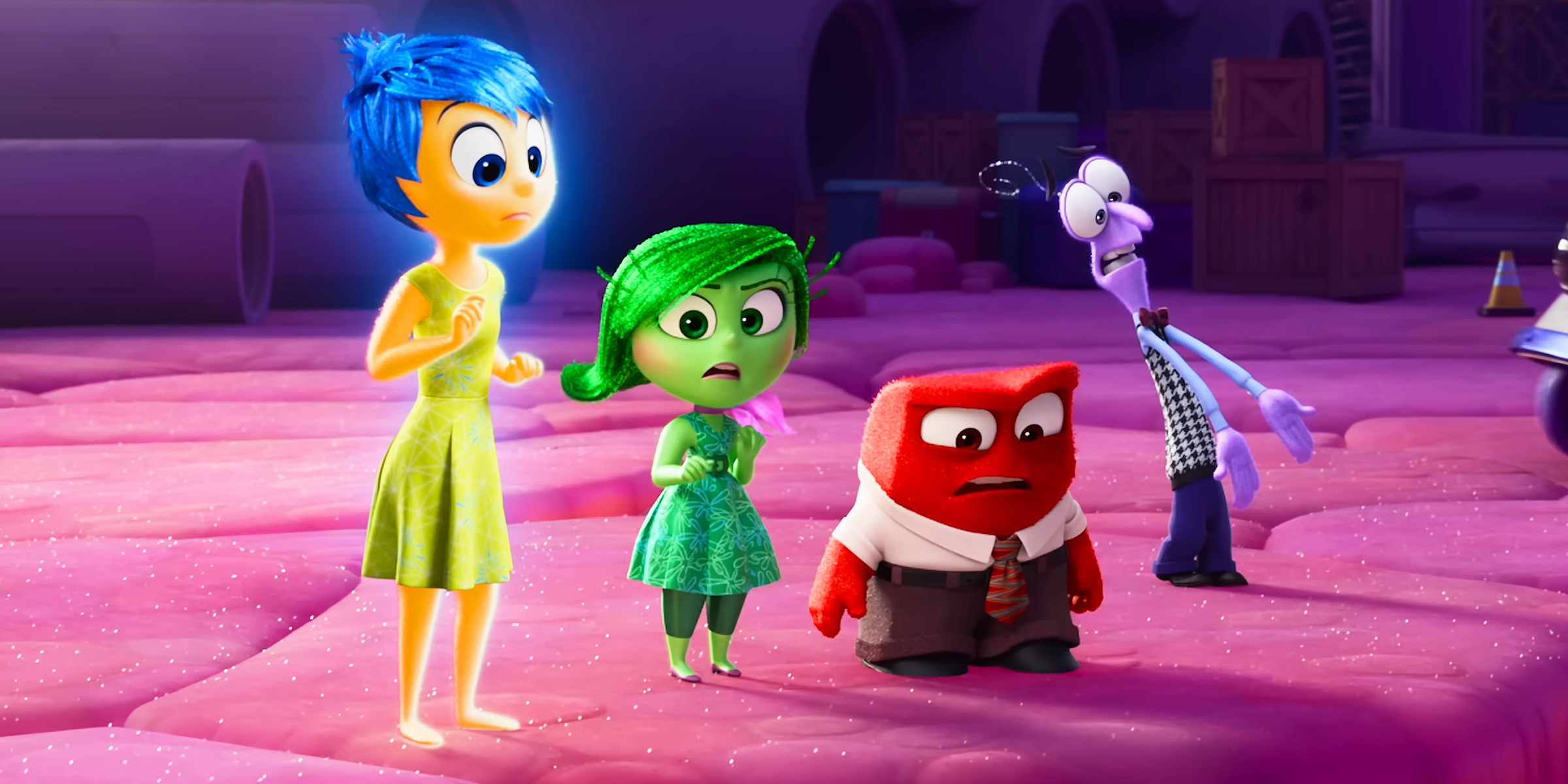 "Inside Out" characters Joy, Disgust, Anger and Fear | Source: YouTube/@pixar