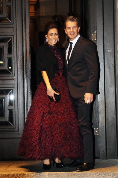 Markus Lanz und seine Frau Angela Gessmann, Hotel de Rome, 14. November 2013 | Quelle: Getty Images