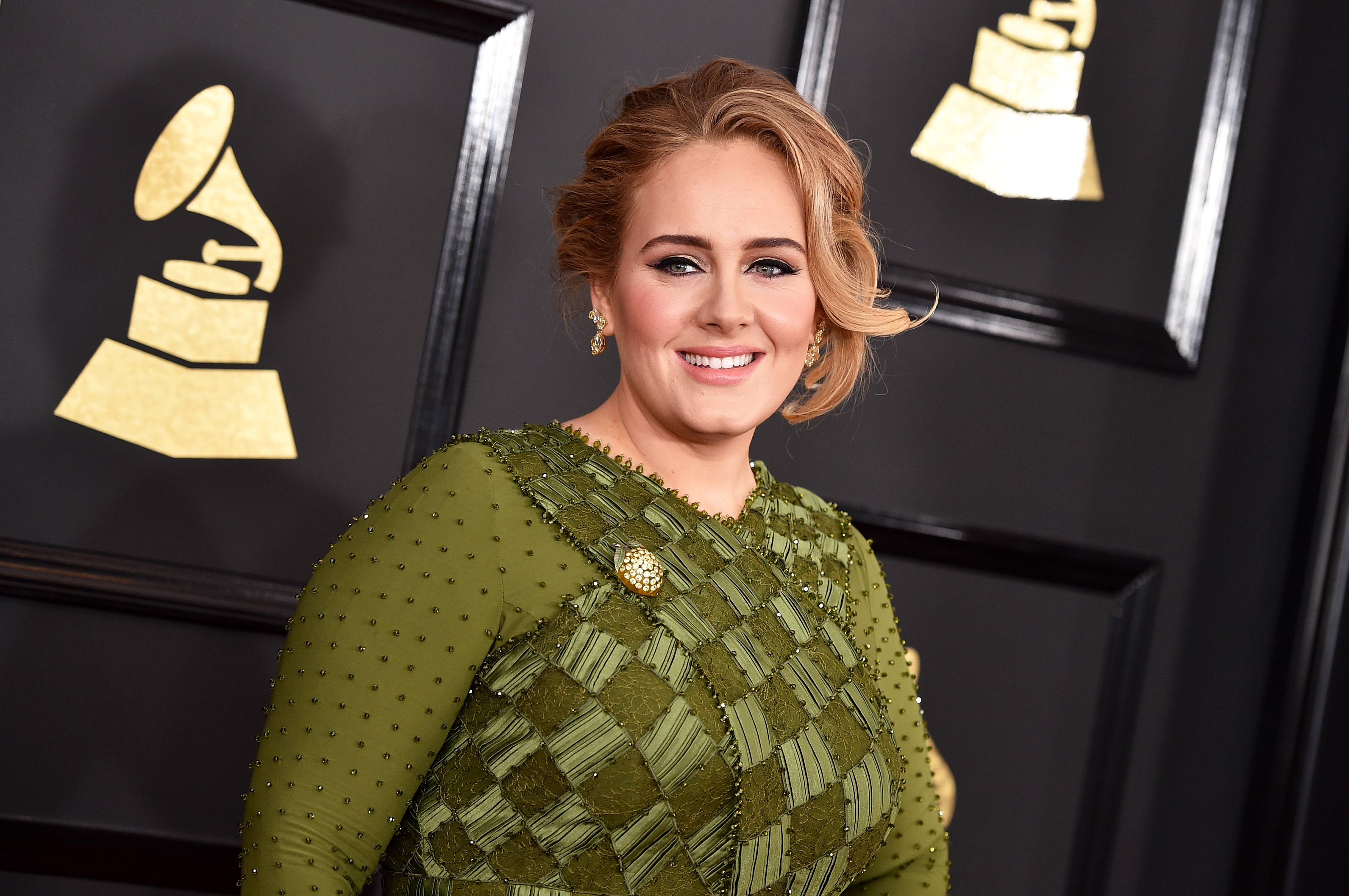 Adele at the 59th Grammy Awards on February 12, 2017, in Los Angeles, California. | Source: Getty Images