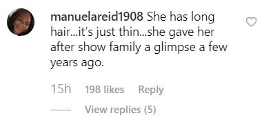 Screenshot of fan comment | Photo: Instagram/theshaderoom