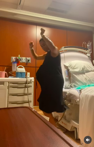 Meghan Markle dancing with her pregnant belly. | Source: Instagram/meghan