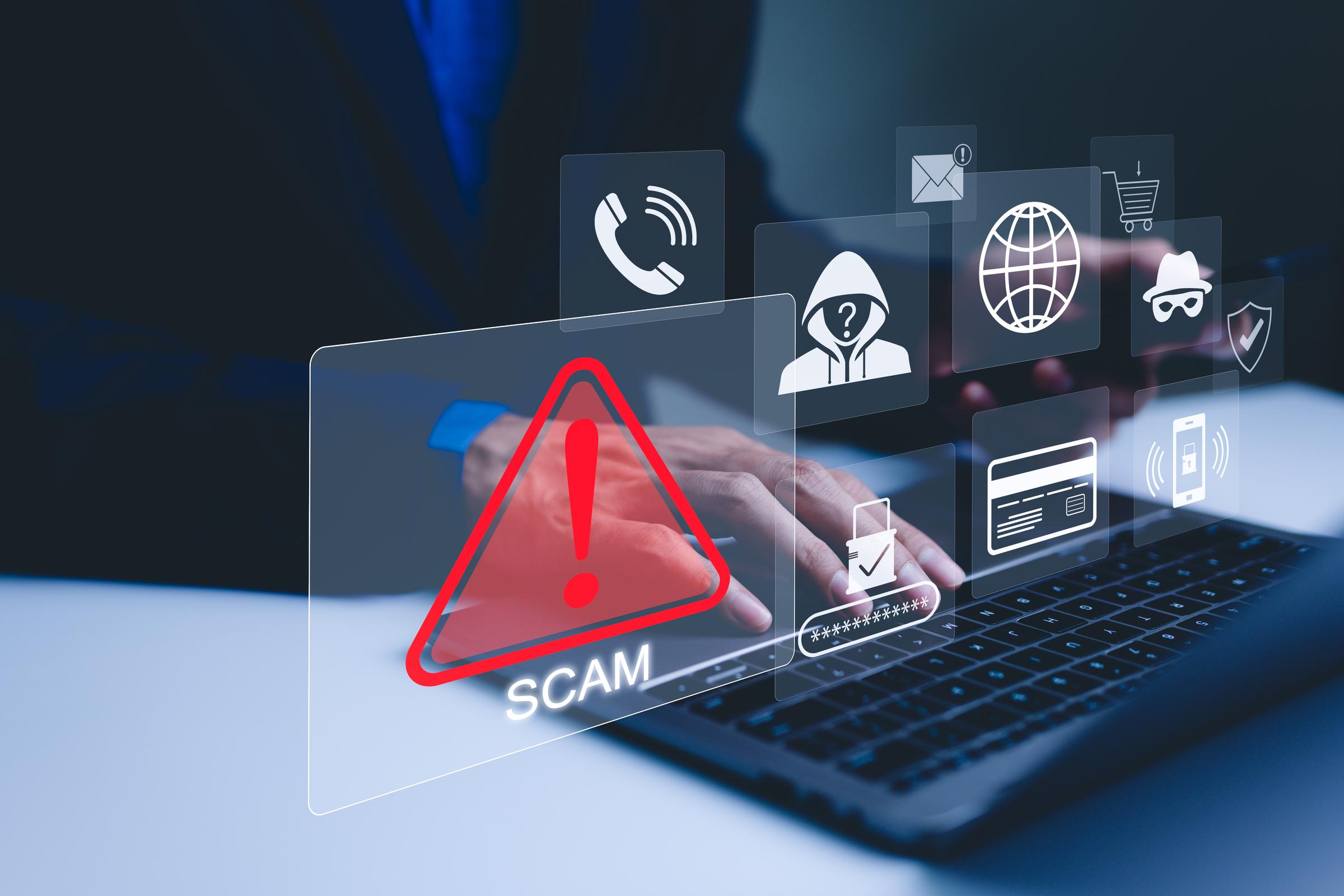 Scam alert warning | Source: Shutterstock