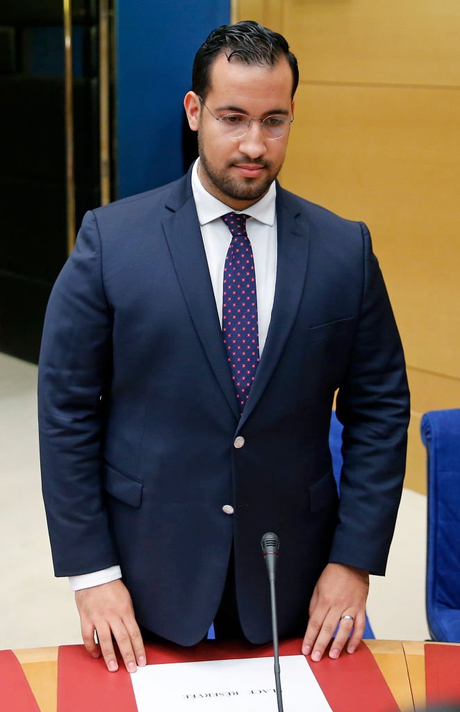 Alexandre Benalla ancien garde du corps d'Emmanuel Macron | Photo : Getty Images