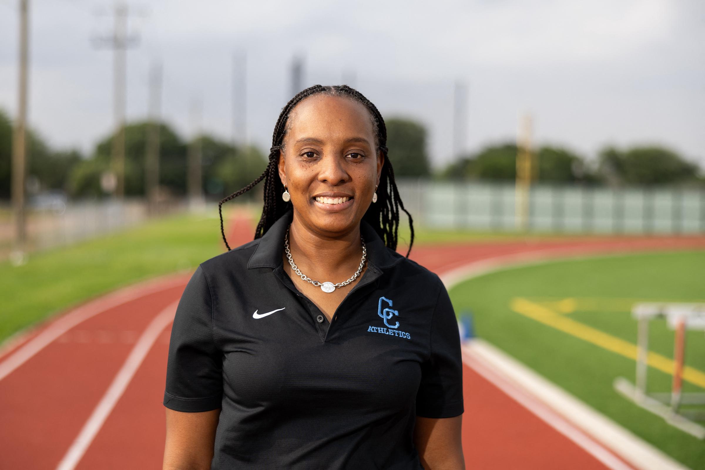 Lauren Cross poses at a practice workout at the Sha'Carri Richardson Track on May, 6, 2024, in Dallas, Texas. | Source: Getty Images