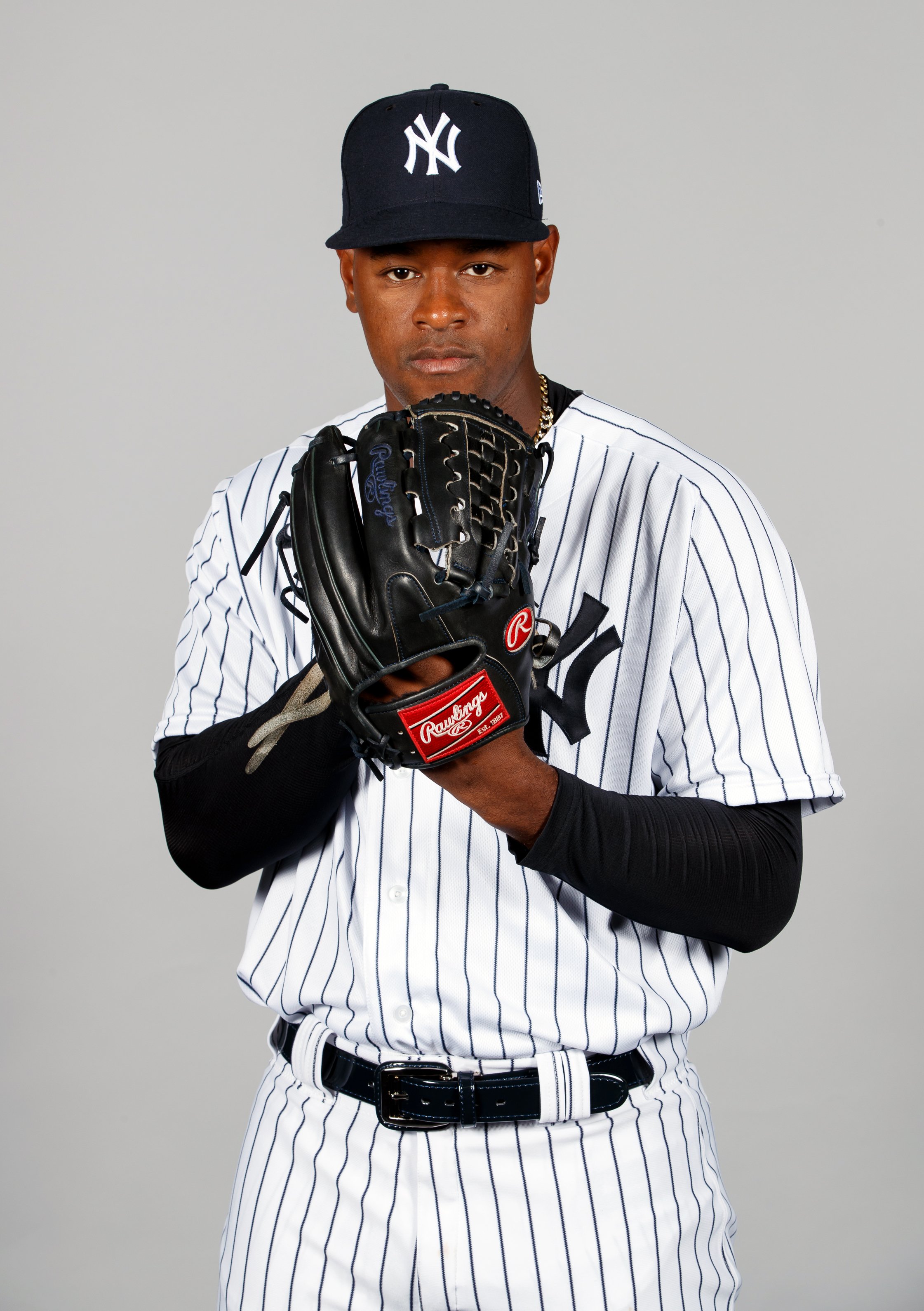 Luis Severino #40 of the New York Yankees poses during Photo Day on Thursday, February 20, 2020 | Photo: Getty Images