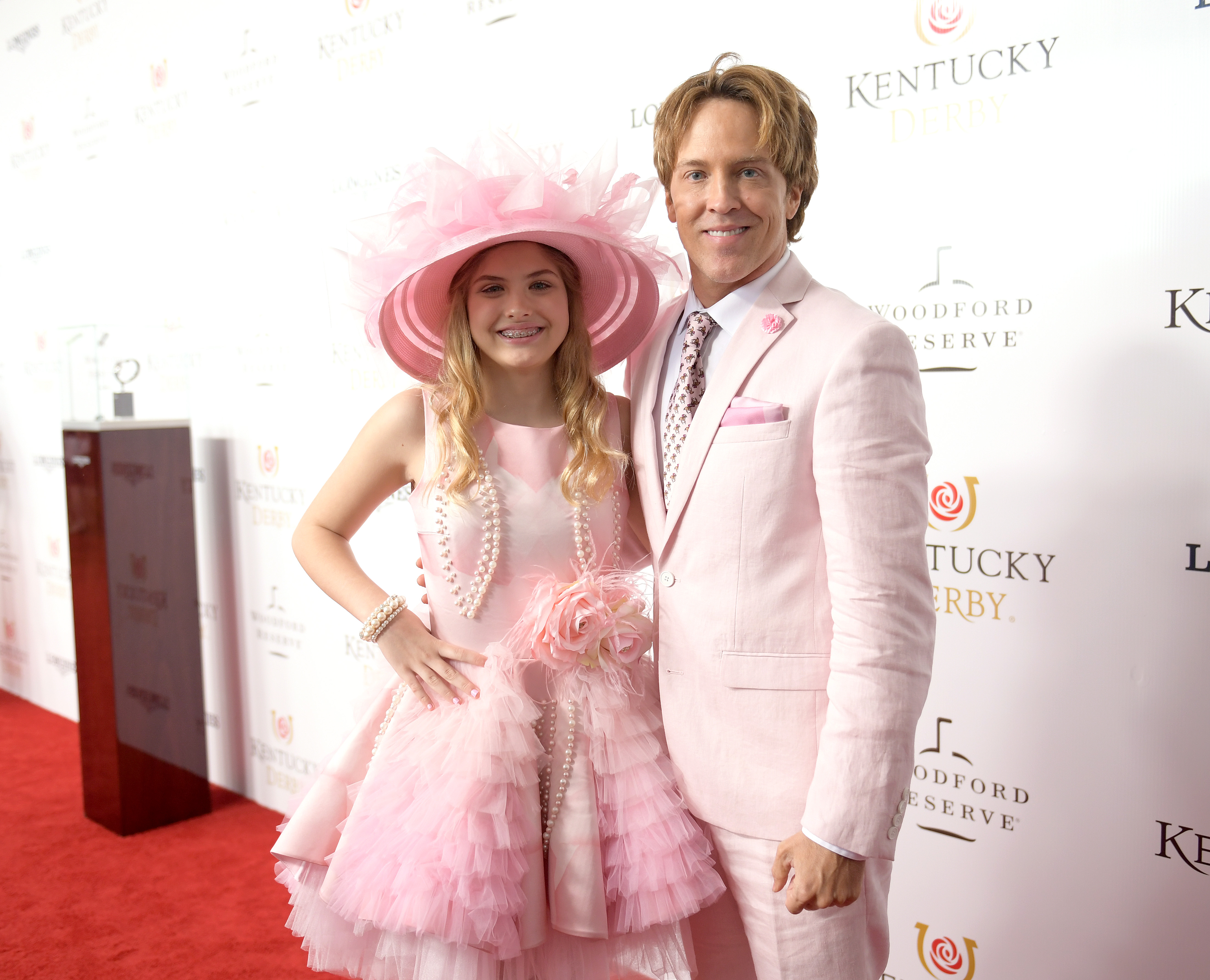 Dannielynn Birkhead and Larry Birkhead attend the 145th Kentucky Derby at Churchill Downs on May 4, 2019, in Louisville, Kentucky.