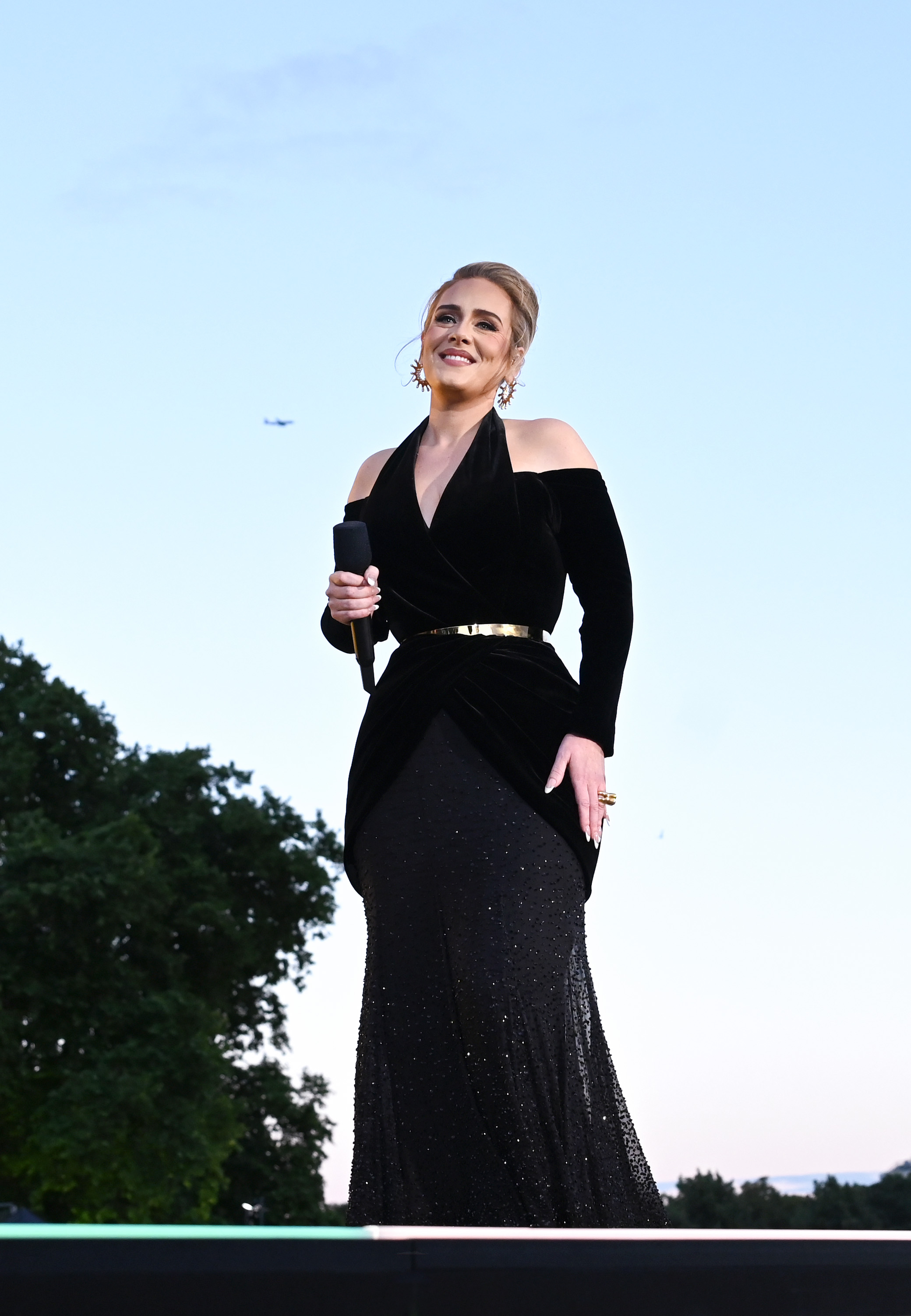 Adele on stage as American Express present BST Hyde Park on July 1, 2022, in London, England. | Source: Getty Images