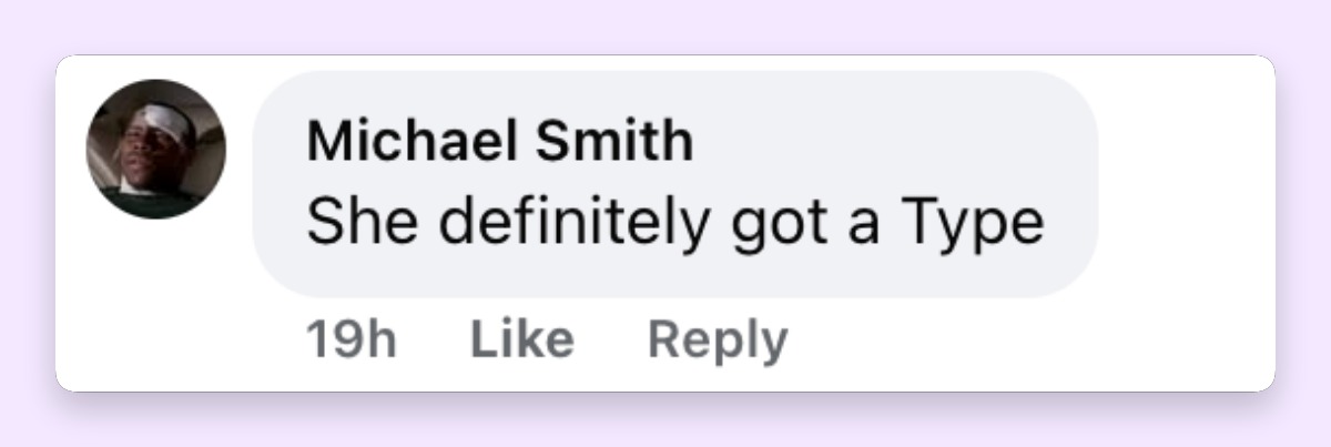 A netizen's comment about Mariah Carey's outing with new man on May 7, 2026 | Source: Facebook/TMZ