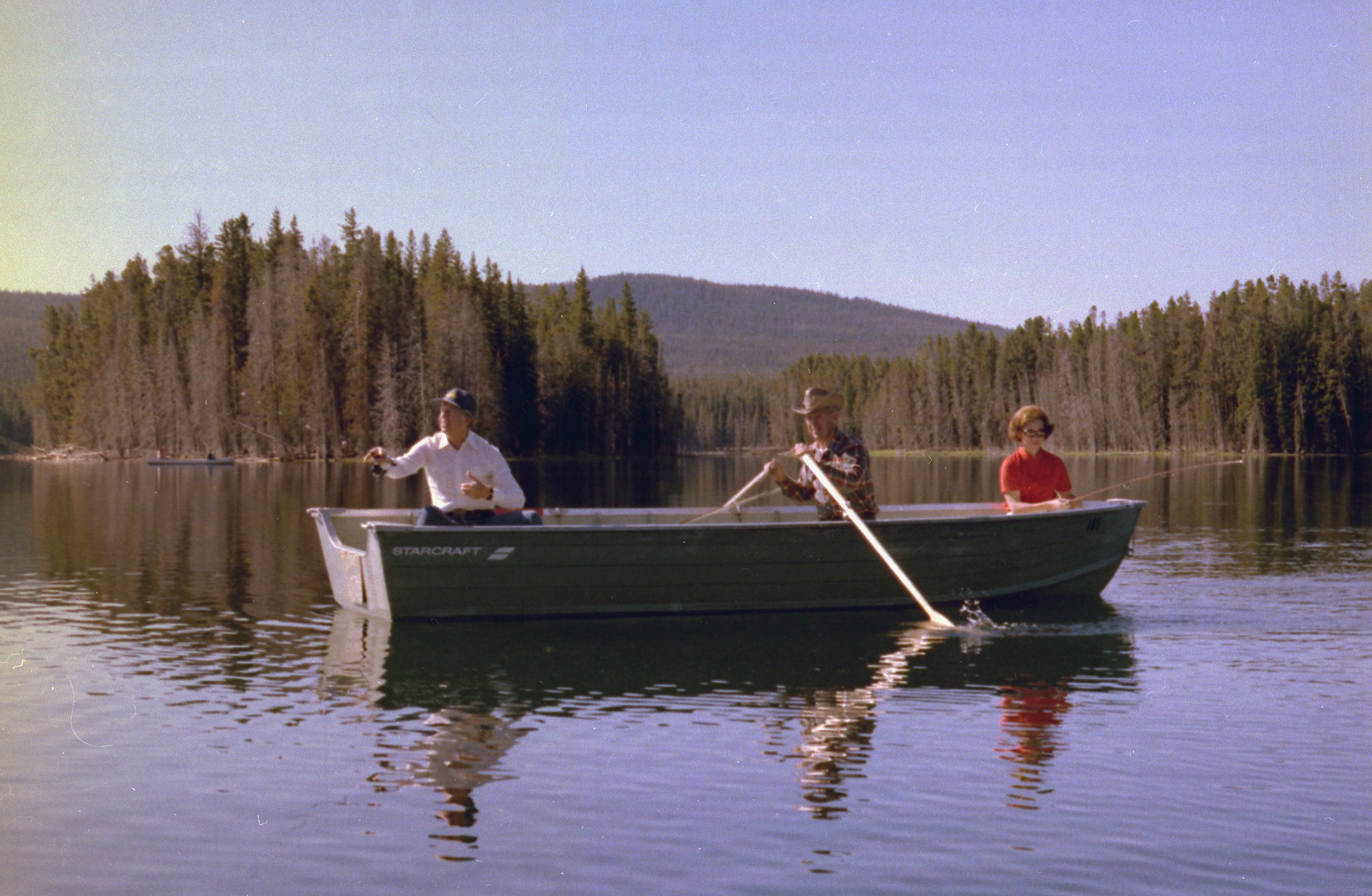 Jimmy Carter and Rosalynn Carter fishing on 26 August 1978 ┃Source: Getty Images