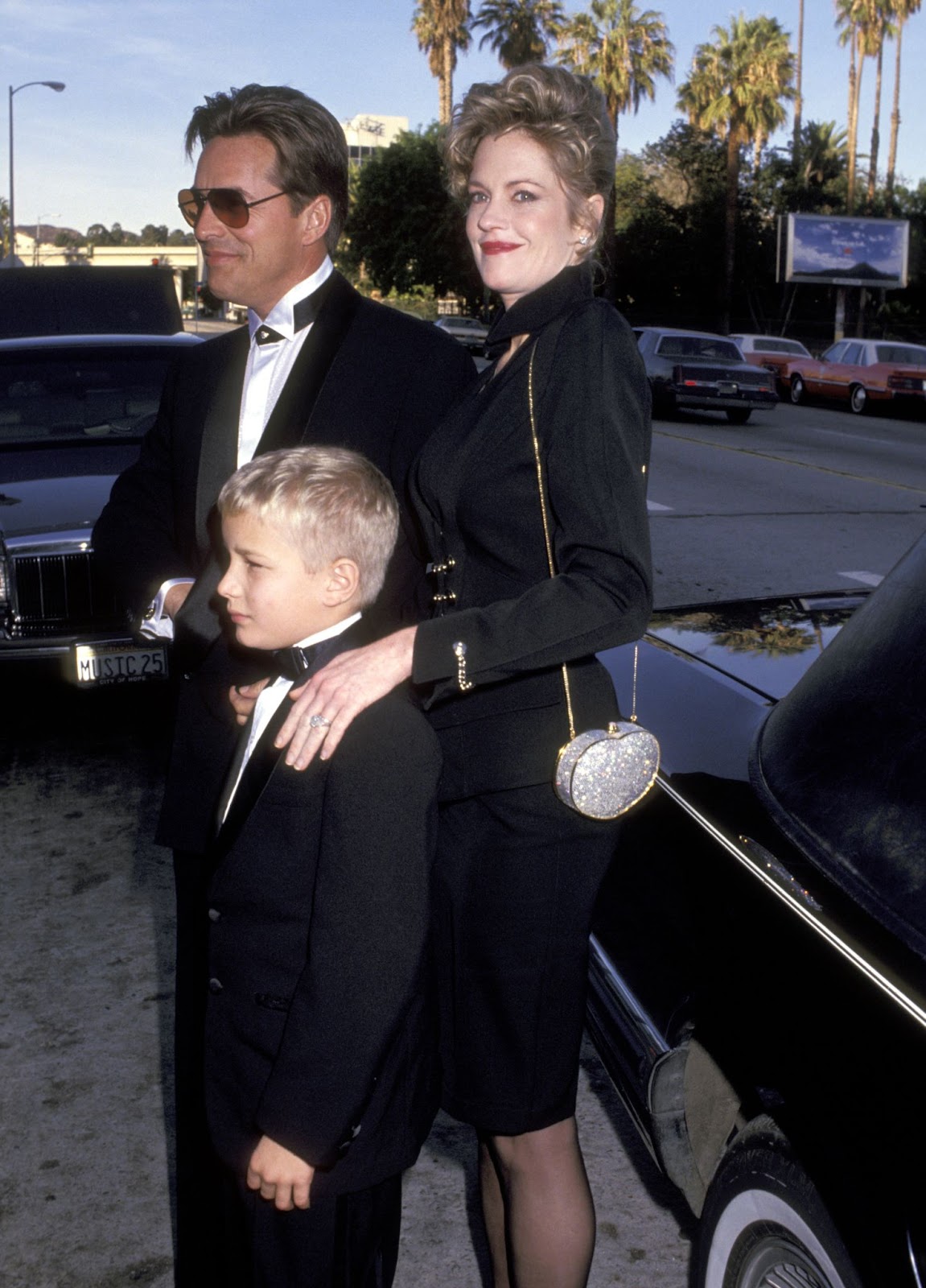 Don Johnson and Melanie Griffith with their son Jesse Johnson at the 2nd Annual American Teacher Awards in 1991. | Source: Getty Images