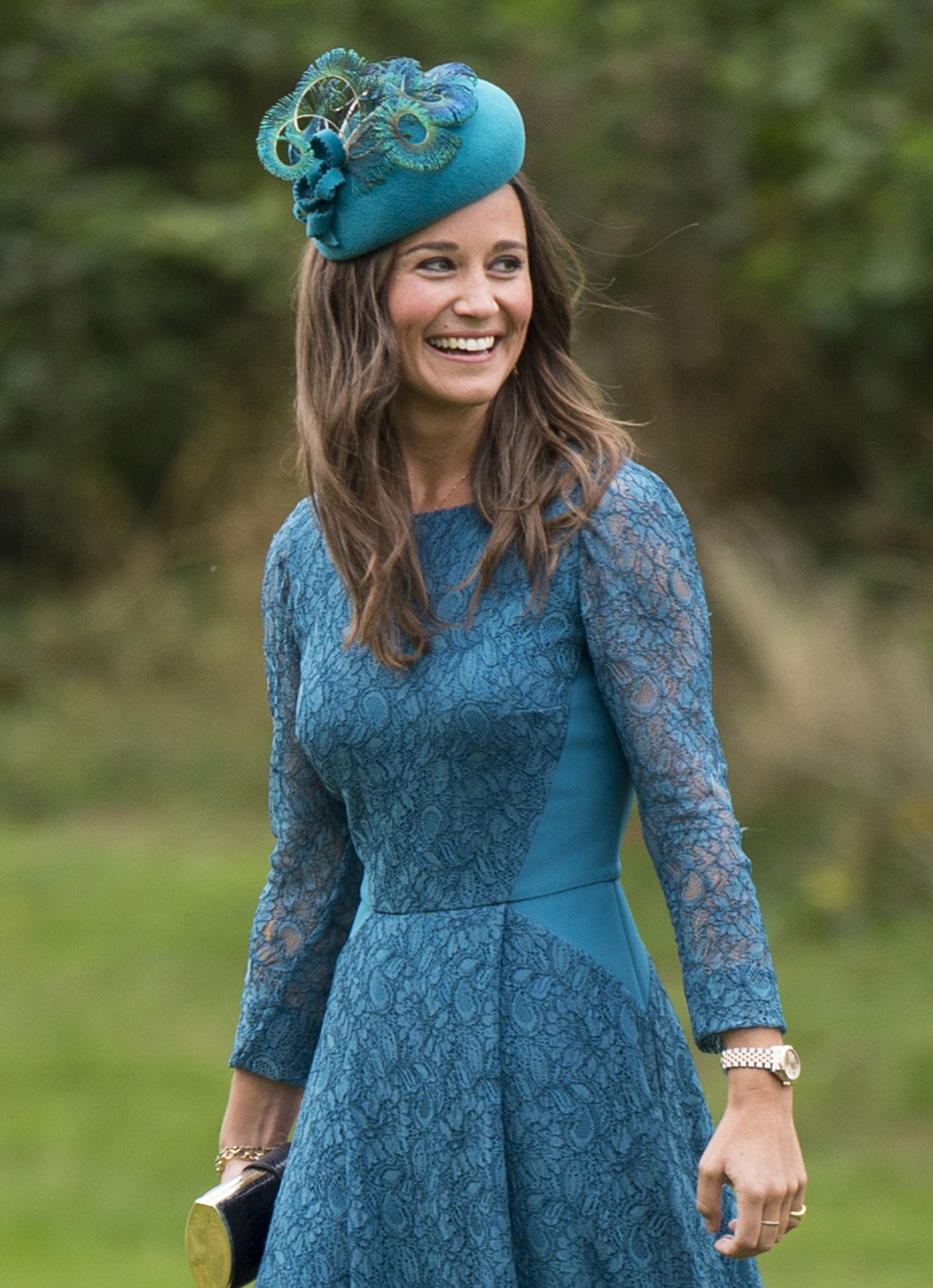 Pippa Middleton attends the wedding of James Meade and Lady Laura Marsham at The Parish Church of St. Nicholas in Gayton on September 14, 2013 in King's Lynn, England. | Source: Getty Images