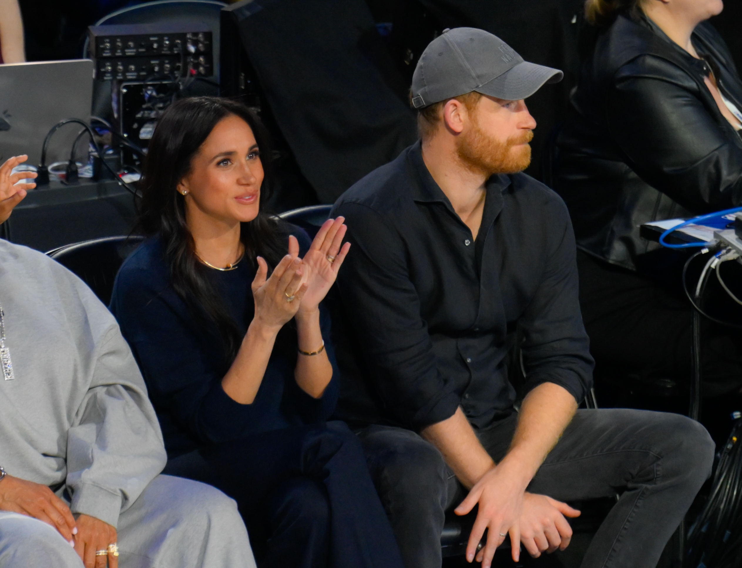 Meghan Markle and Prince Harry at the 75th NBA All-Star Game on February 15, 2026, in California, United States. | Source: Getty Images