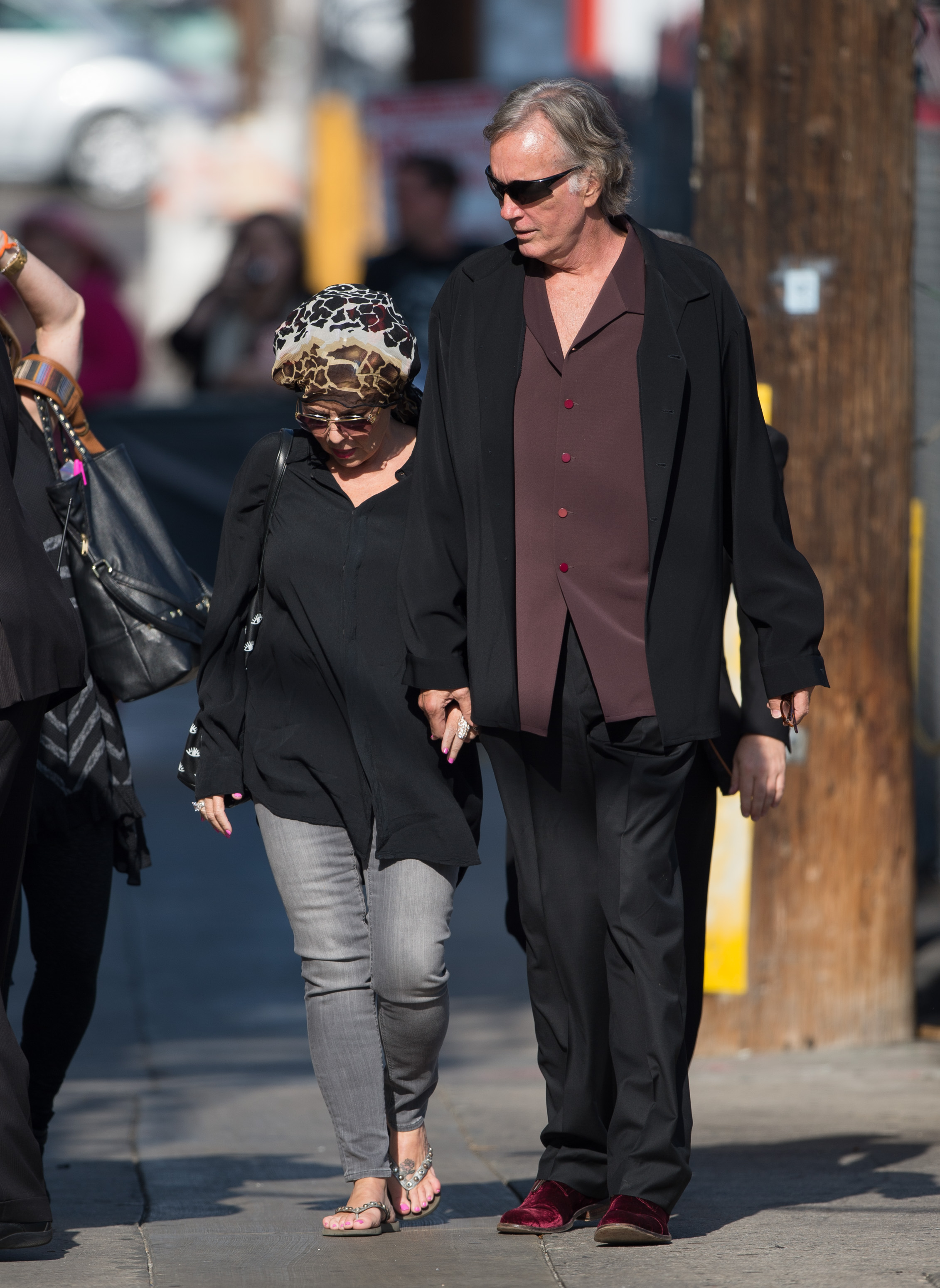 Johnny Argent and Roseanne Barr on photographed in Hollywood in 2014 | Source: Getty Images