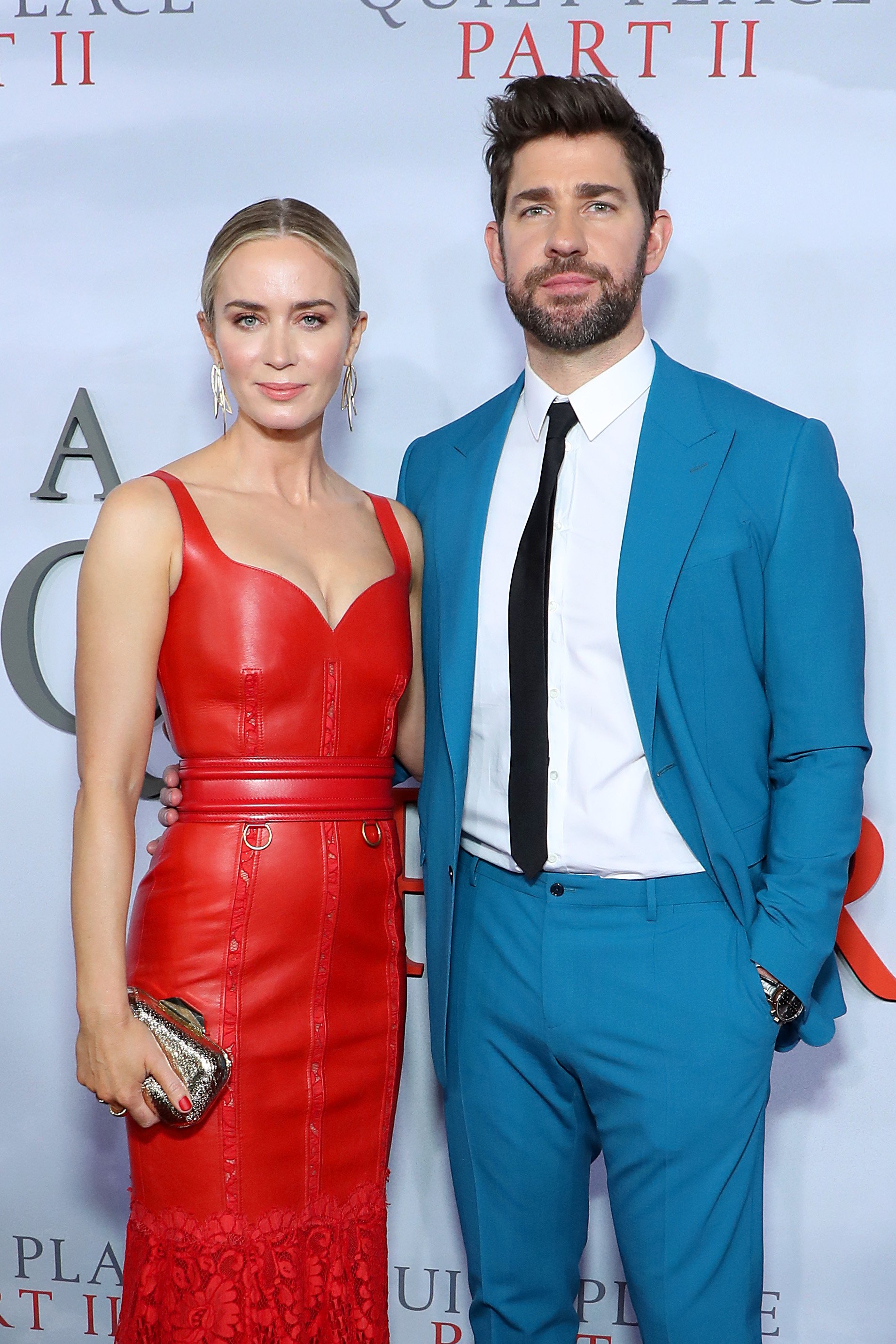 Emily Blunt and John Krasinski at Rose Theater on March 8, 2020, in New York City. I Source: Getty Images