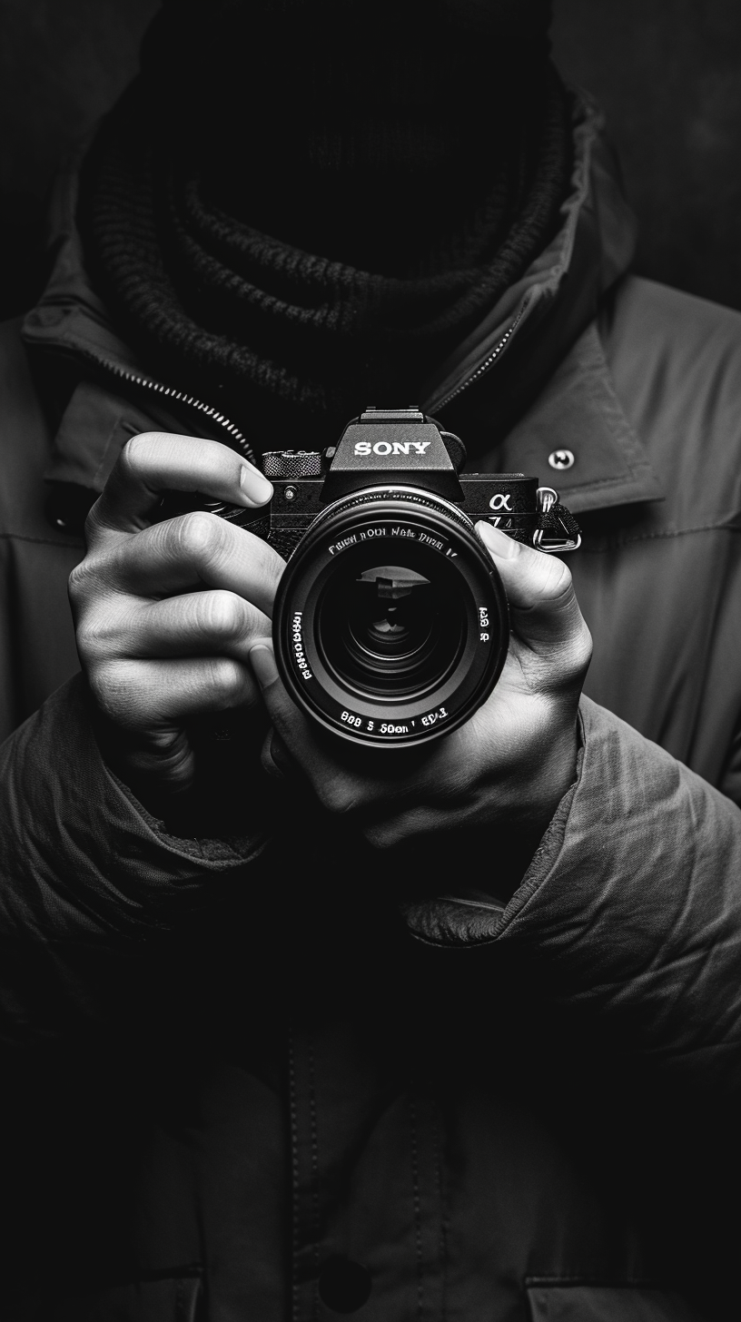 A man holding a camera | Source: Midjourney