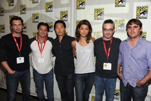 Director Len Wiseman, writer/producer Peter M. Lenkov, actors Daniel Dae Kim and Grace Park, and producers Alex Kurtzman and Roberto Orci at San Diego Convention Center on July 23, 2010 in San Diego, California. | Photo: Getty Images
