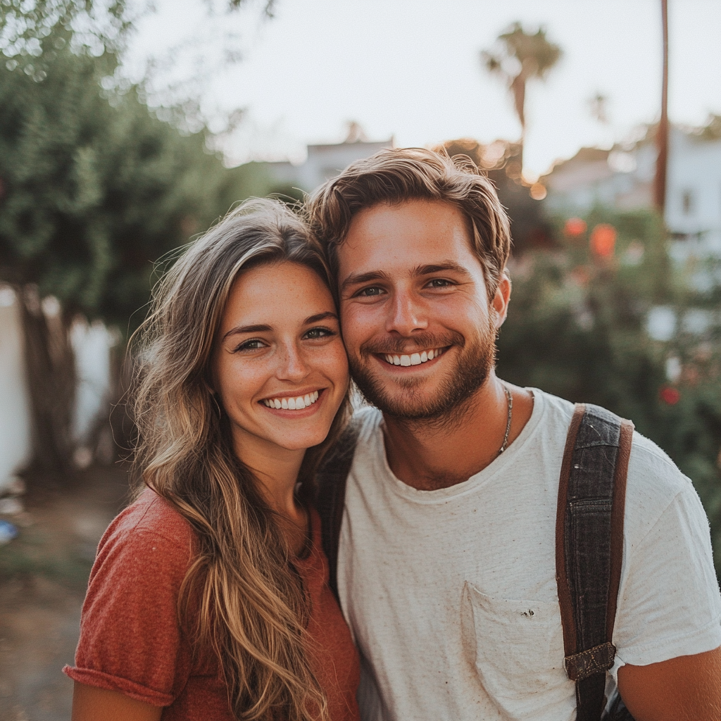 A smiling couple | Source: Midjourney