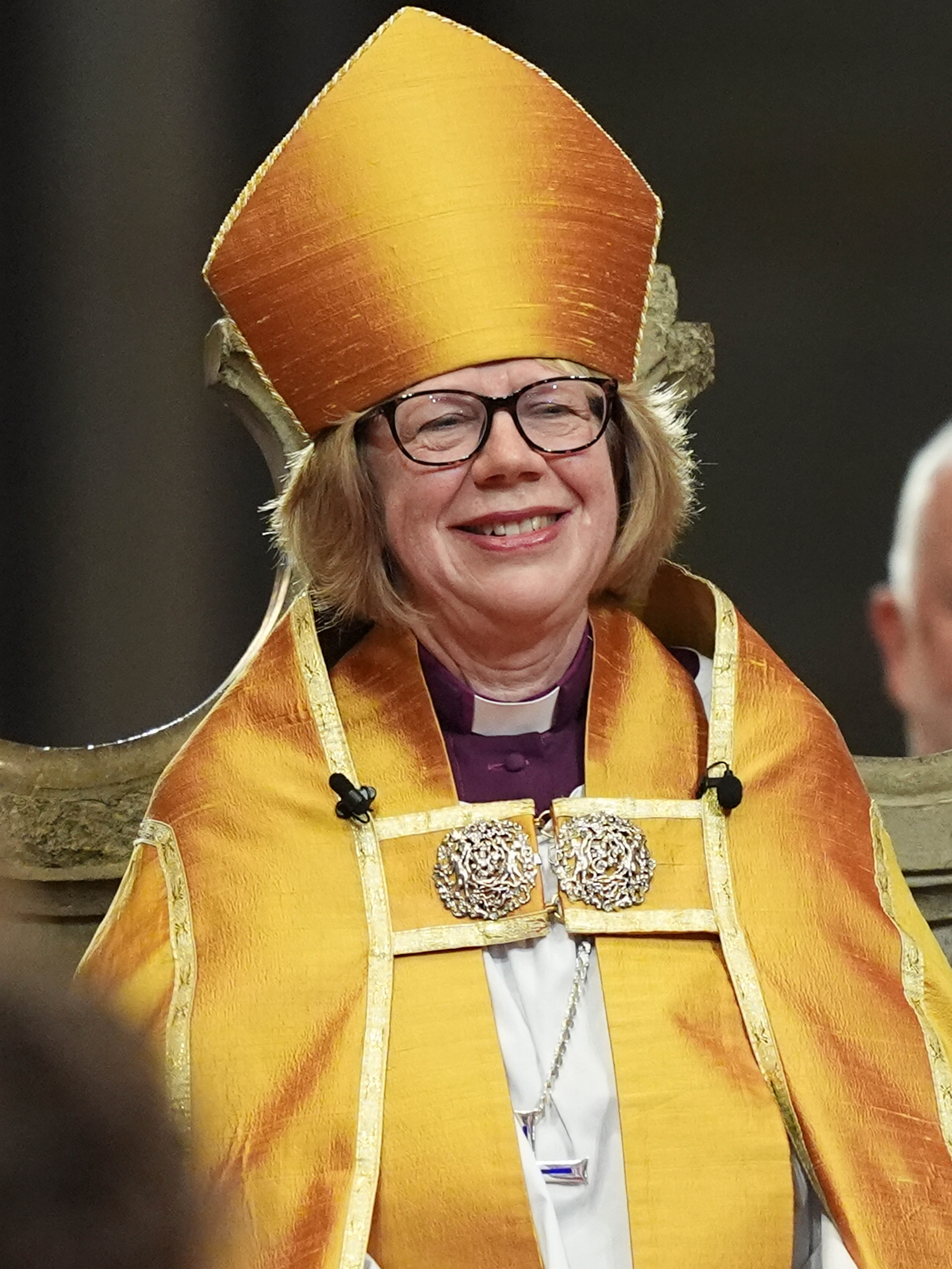 Seated in St. Augustine's Chair at the moment her enthronement was complete, Mullally's expression said everything the ceremony had spent two hours building toward — the broad, unguarded smile of a former NHS nurse who had just become the spiritual leader of 85 million Anglicans worldwide.