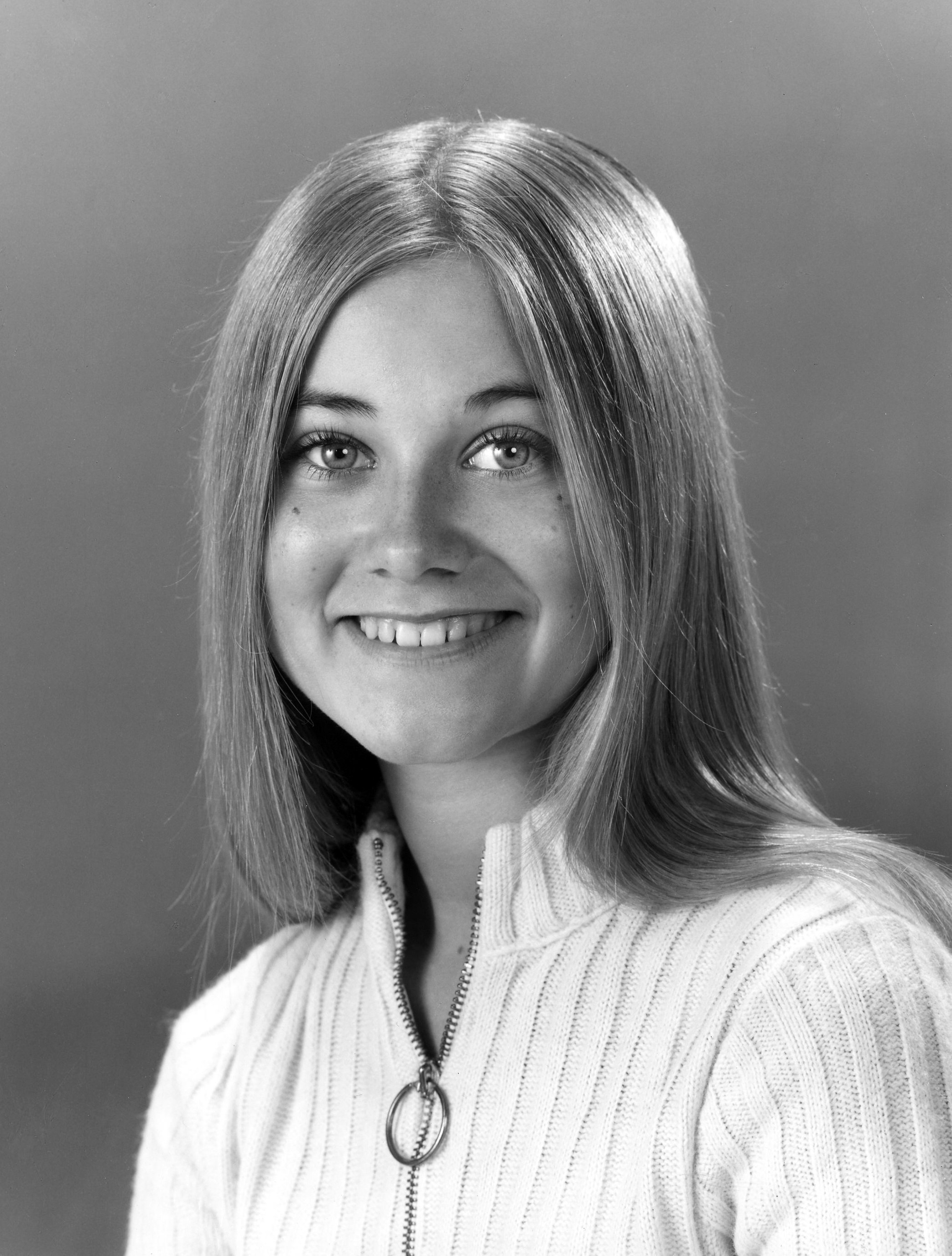 Maureen McCormick on the set of "The Brady Bunch," 1971 | Source: Getty Images