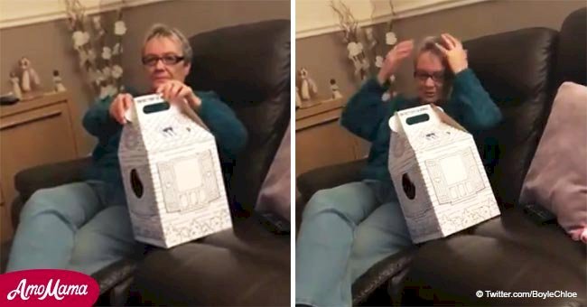 Granny bursts into tears after teen surprises her with a toy that plays her late husband's voice