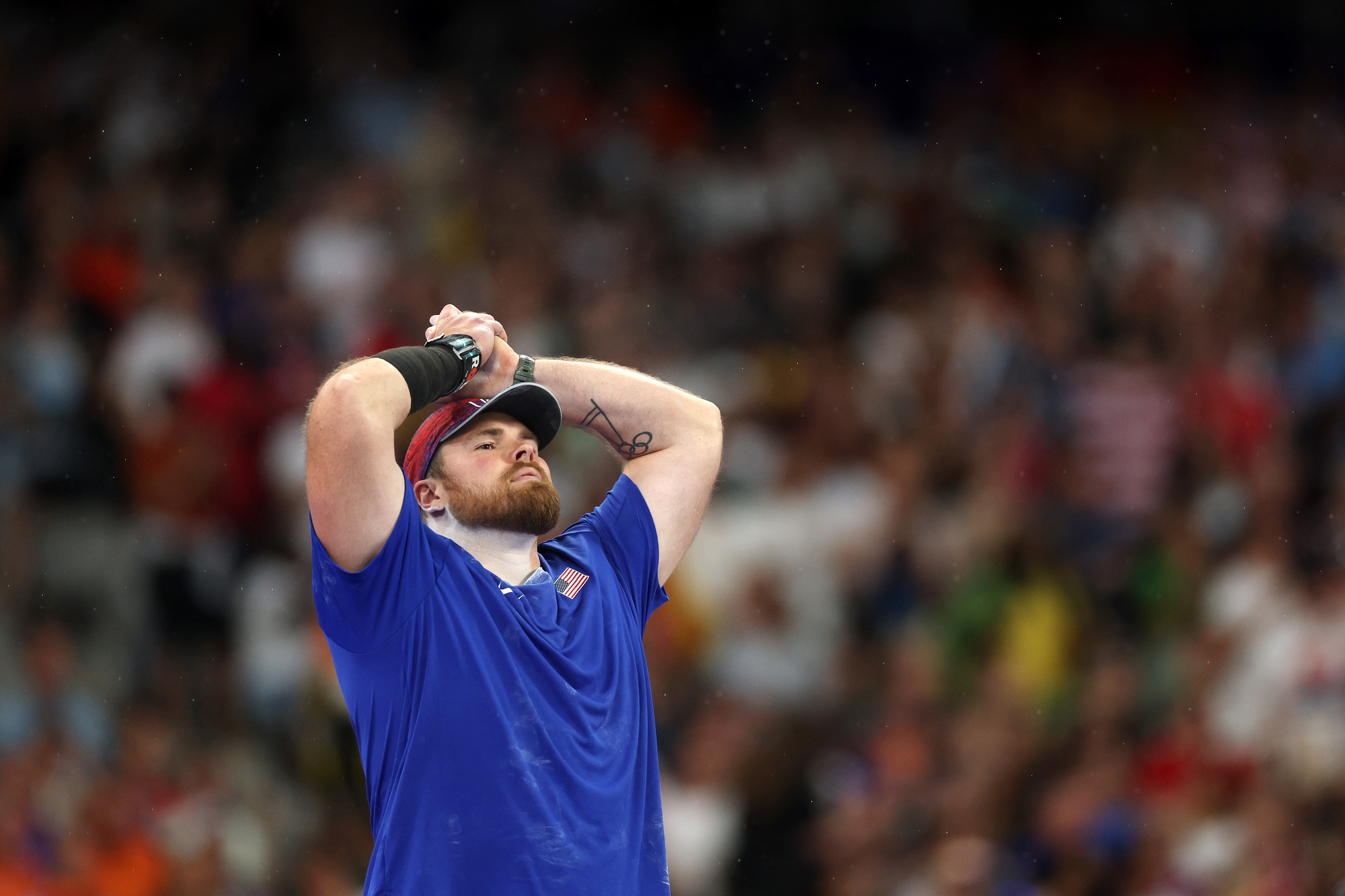 Payton Otterdahl during the Men's Shot Put Final at the Paris Olympics in Paris, France on August 3, 2024 | Source: Getty Images