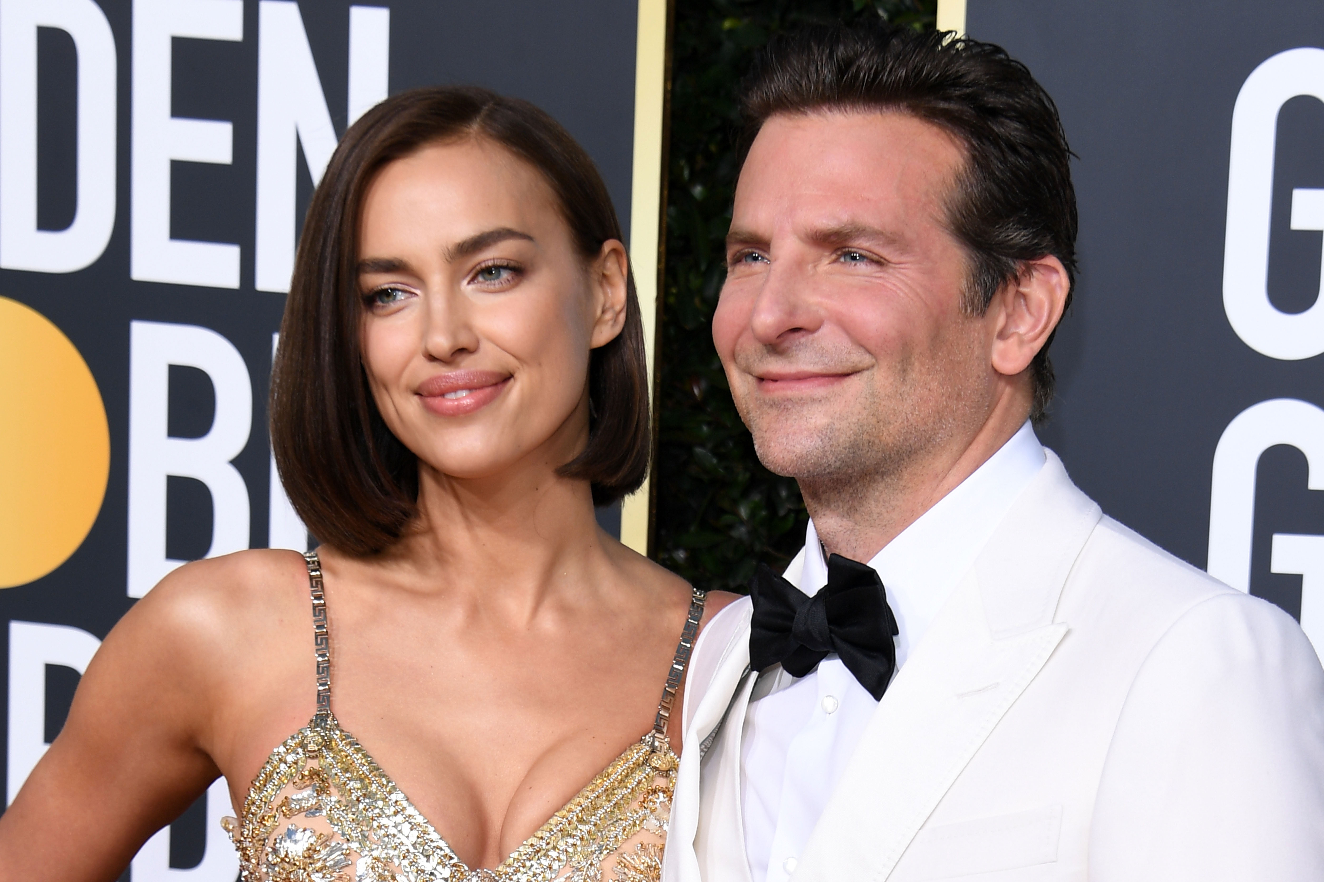 Irina Shayk and Bradley Cooper on January 06, 2019 in Beverly Hills, California | Source: Getty Images