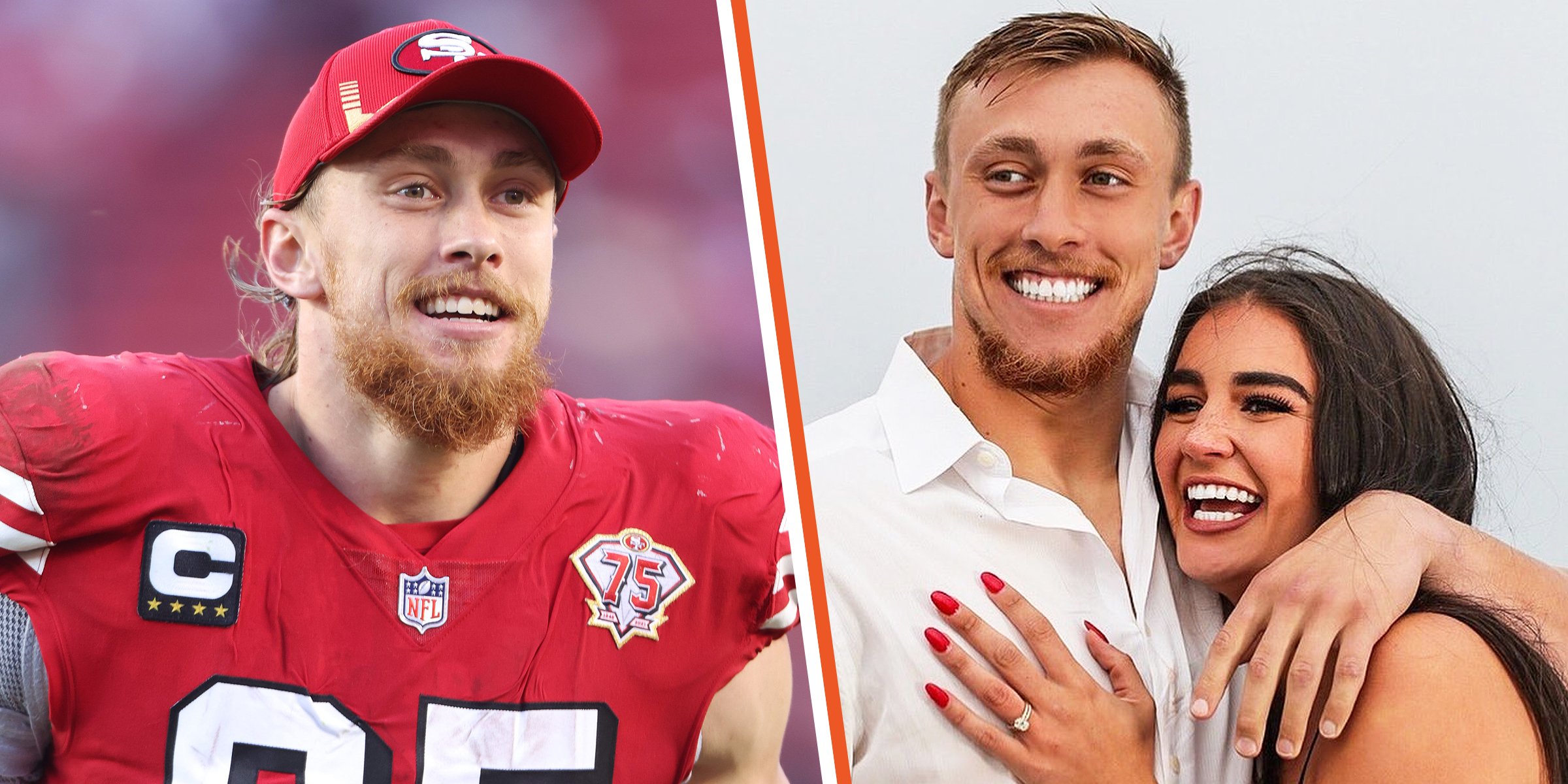 George Kittle | George and Claire Kittle | Source: Getty Images | instagram.com/clairekittle