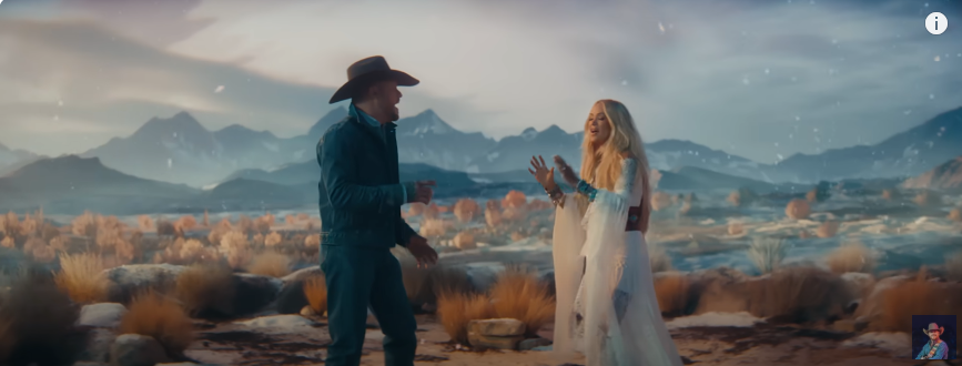 Cody Johnson and Carrie Underwood in the music video for their song, "I'm Gonna Love You" posted on September 27, 2024 | Source: YouTube/@CodyJohnso