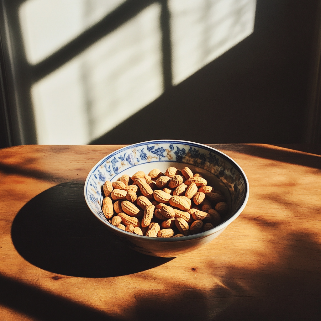 A bowl of peanuts | Source: Midjourney