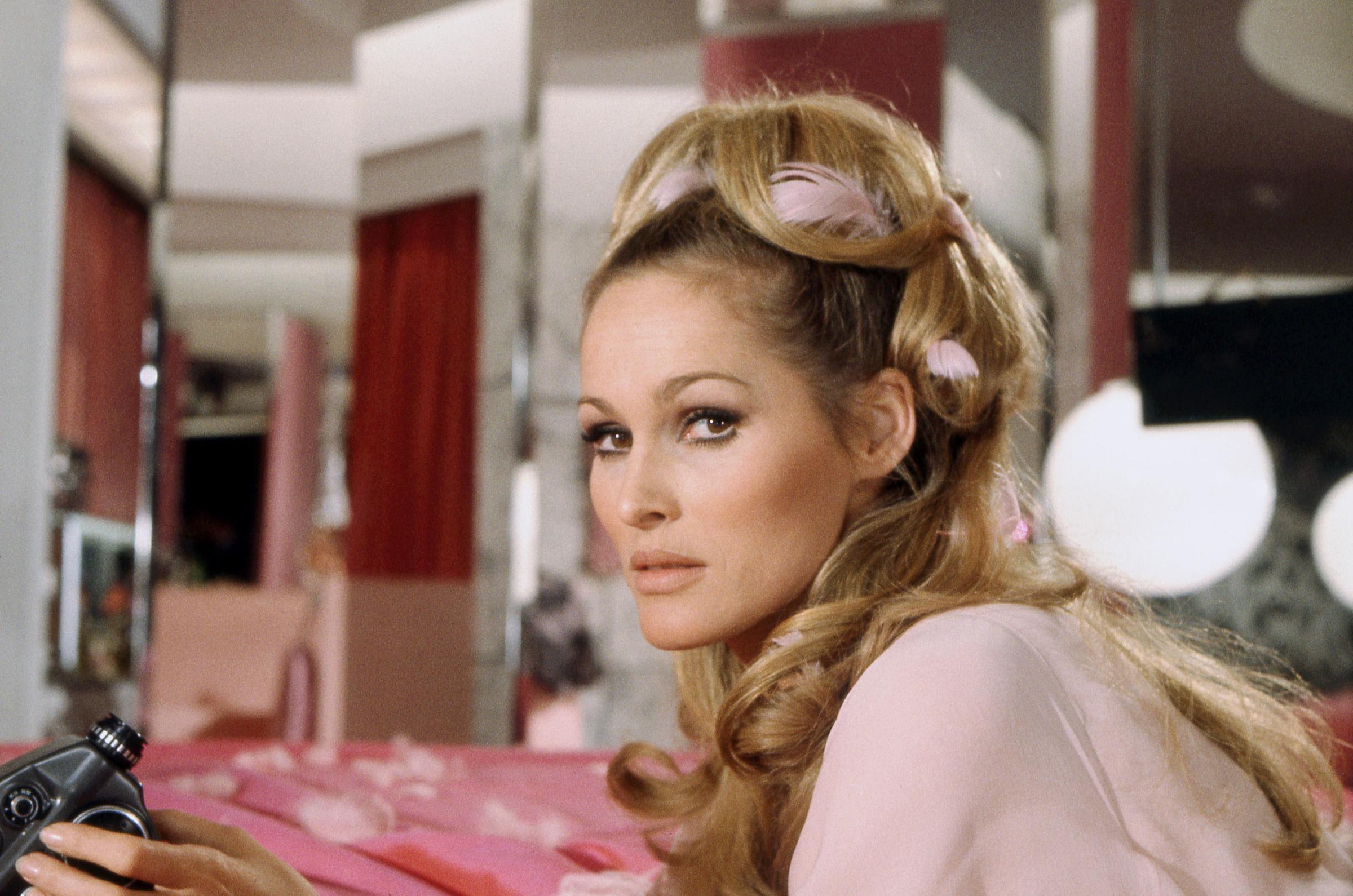 Ursula Andress on the set of Casino Royale in the 1900s. | Source: Getty Images
