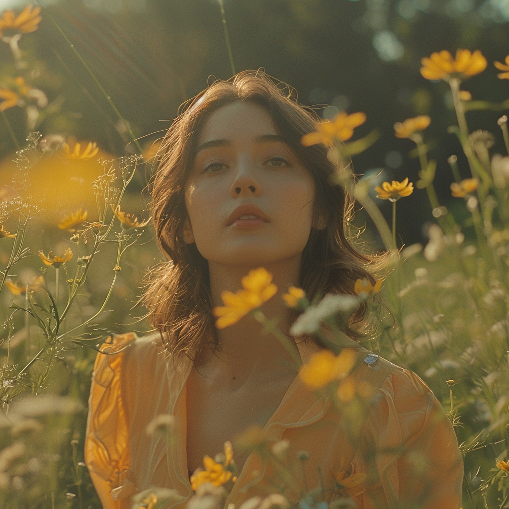 A confident woman in yellow | Source: Midjourney