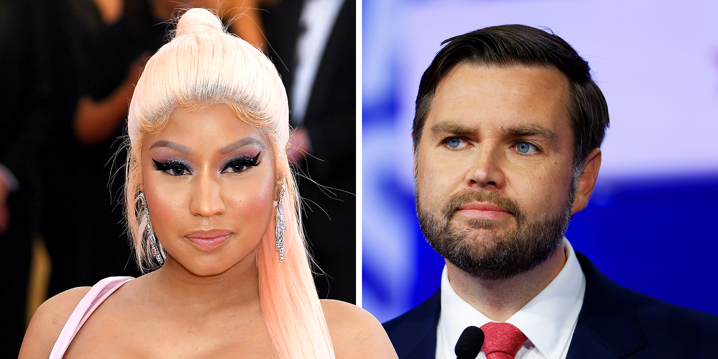 Nicki Minaj | US Vice President JD Vance | Source: Getty Images