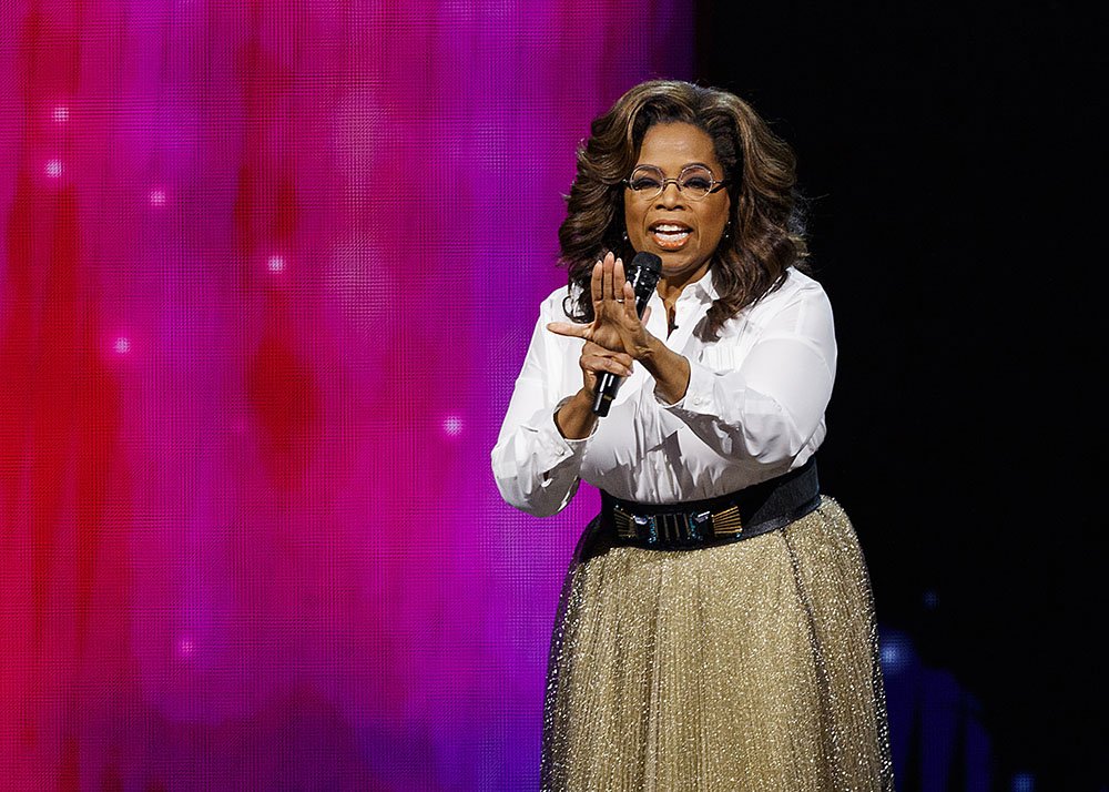 Oprah Winfrey speaks on stage at Rogers Arena on June 24, 2019 in Vancouver, Canada. I Image: Getty Images.