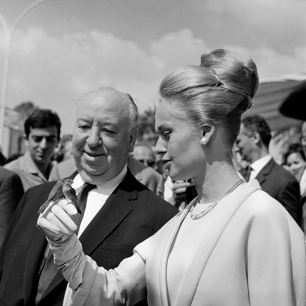Alfred Hitchcock and Tippi Hedren at the Cannes film festival on May 1, 1963 | Photo: Getty Images
