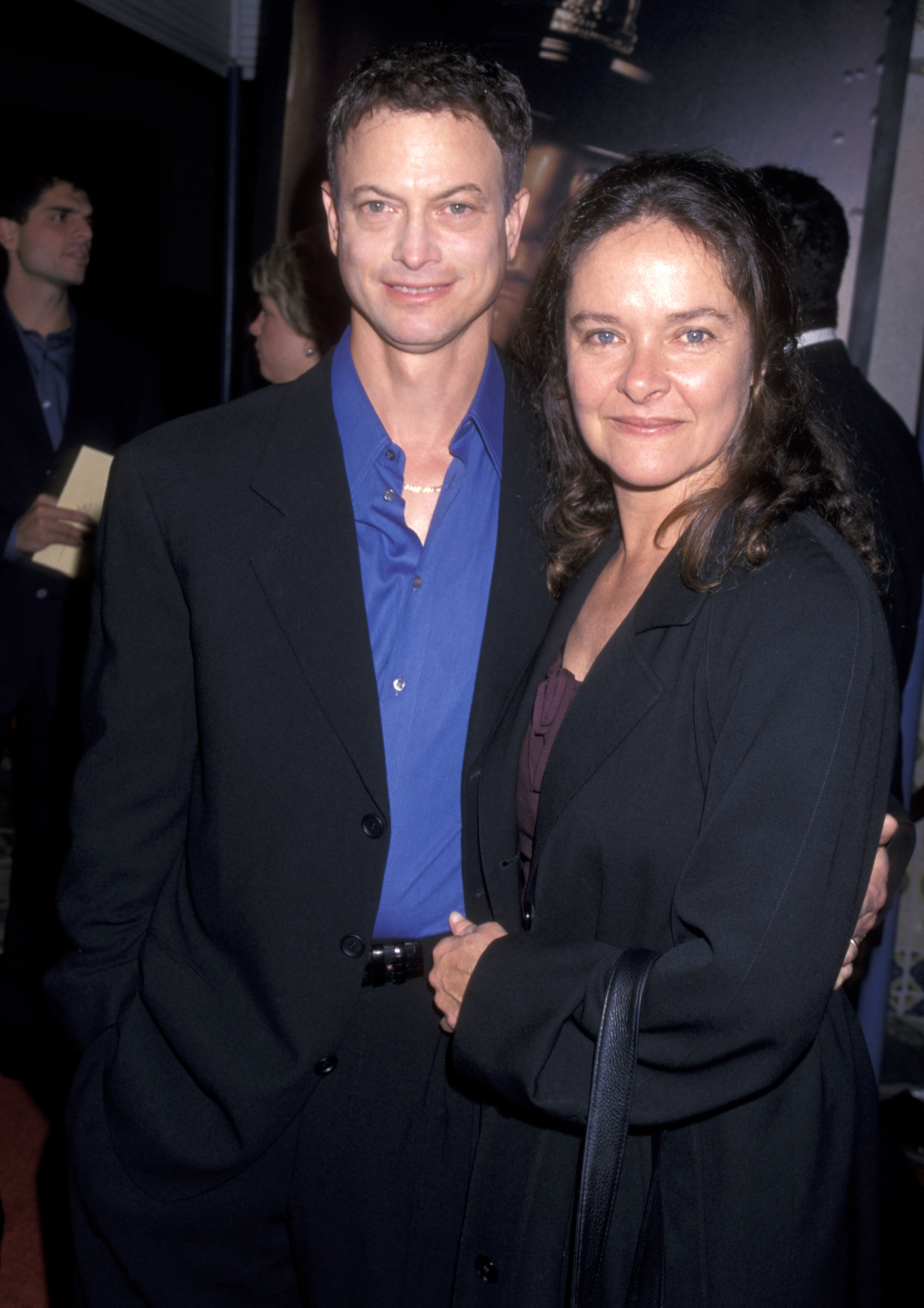 Gary Sinise and his wife Moira Harris during the benefit premiere of "The Green Mile" at Mann Village Theatre in Westwood, California | Source: Getty Images